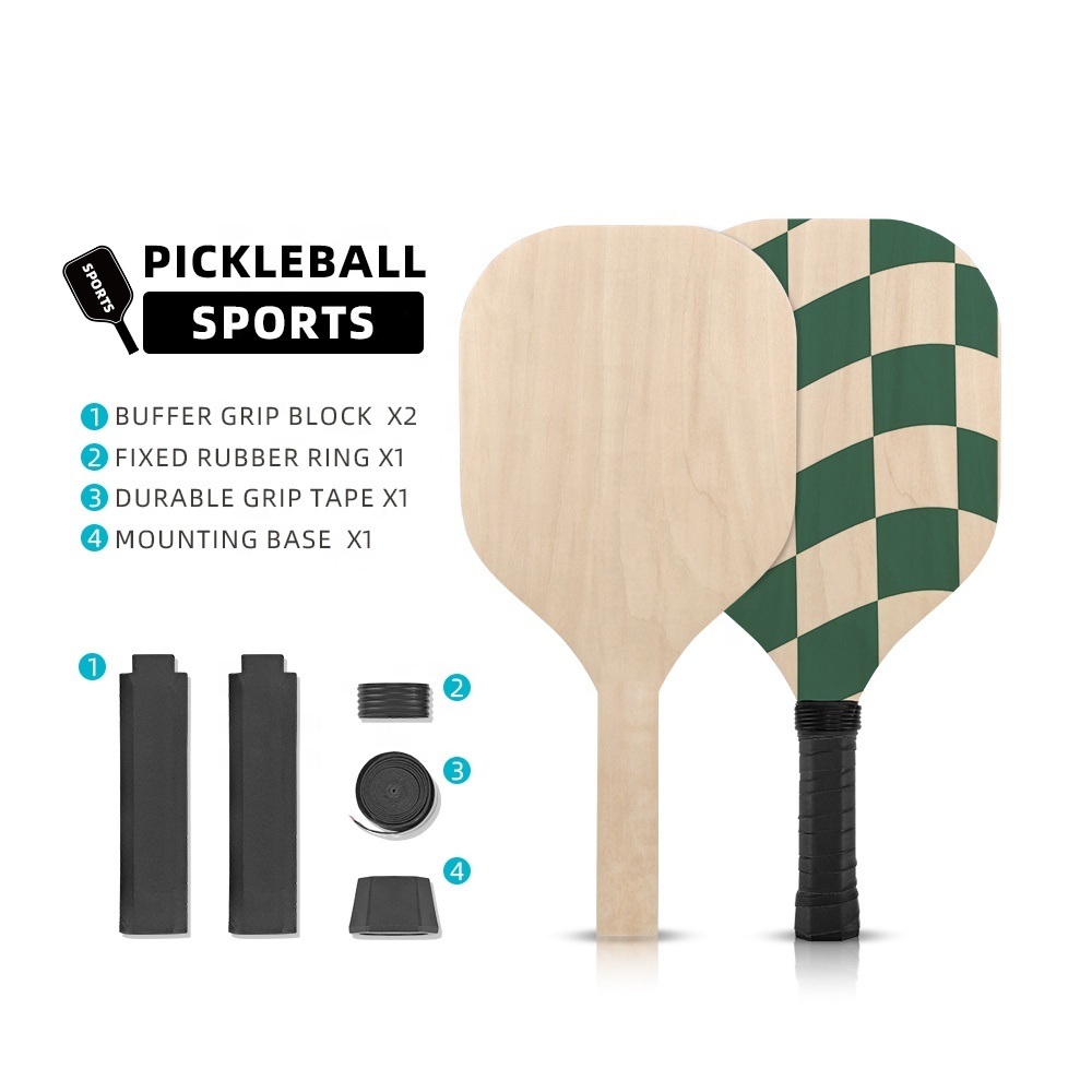 Custom Logo Double Sided Printed Plywood Pickleball Paddle Sublimation Blank