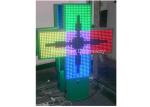 Hospital Text / Animation Outdoor LED Pharmacy Cross Display , P 16 Full Color