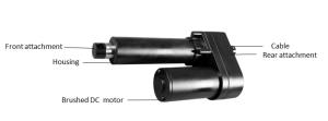 China Waterproof Electric Linear Rod Actuator Sino Big Force Electric Ball Screw Linear Actuator factory