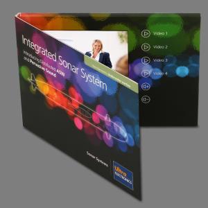 China A4 A5 Size LCD Flip Book Video / Wedding Video Invitation For Business Gift factory