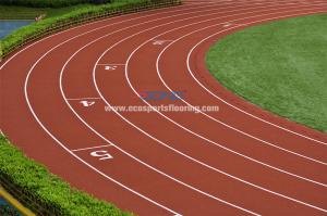 China EPDM Eco Sports Flooring Track Multicolor Flooring Material High Strength factory