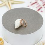 8mm 18 Gauge Rose Gold Nose Ring Clear Gems Double Hoop for Gift