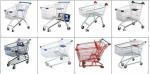 Zinc Plated Metal Store Supermarket Shopping Trolley Grocery Push Cart