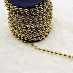 2.4mm Customized Colors Plastic Ball Chain Polished Finish for DIY Wedding