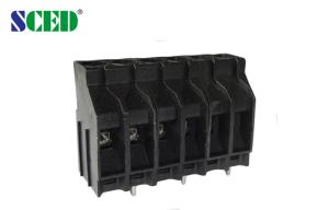 China Screw 10-22 AWG Black PCB Terminal Block 6.35mm Pitch 30A UL94-V0 30A factory