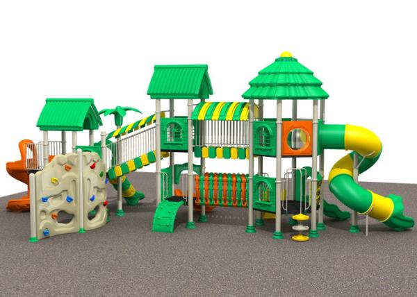 Galvanized steel pipe multifunctional garden style outdoor playground for