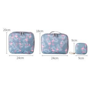 China Large Capacity Cute Cartoon Waterproof Polyester Makeup Organizer Bag factory