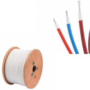 China Fiberglass Braided 18AWG 300V Silicone rubber Insulated Wire UL3122 factory