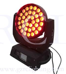 China LED 36*15W RGBWA 5-in-1 led moving head wash for DISCO KTV zoom light factory