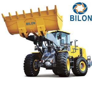 China Heavy Load Tractor Wheel Loader 5 Ton With Joystick Hydraulic Transmission factory
