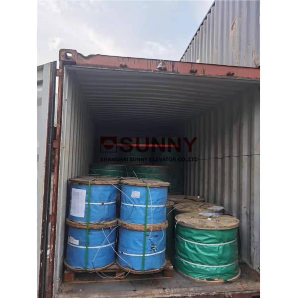 Passenger Elevator Color Galvanized Steel Wire Rope For Elevator Safety Parts