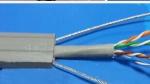 Flat Flexible Traveling Elevator Cable with TV Camera Cable in Grey Color TVVB2G