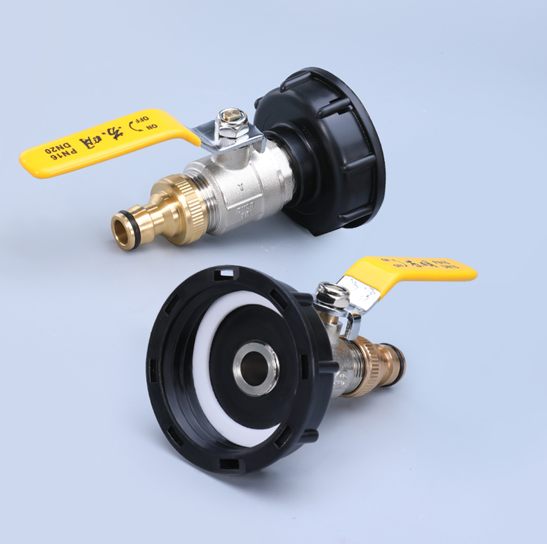 Garden Water Connectors Brass Tap Adapter for IBC Tank Valve Fitting Hose Connector