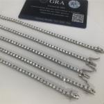 GRA Fine Jewelry Moissanite Tennis Chain Iced Out Tennis Chain For Women