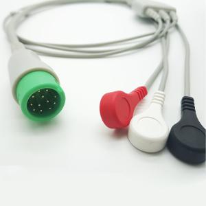 Comen Telemetry ECG Cables Leadwires 12 Pin With Snap