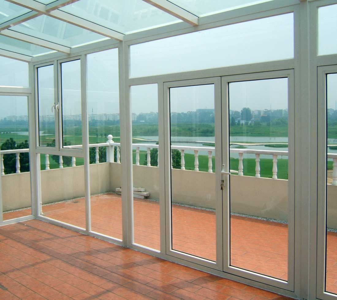 Matt Powder Coating Curtain Wall Aluminum Profile Custom Length And Colors