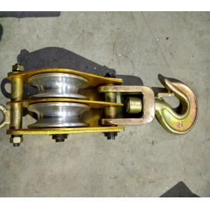 Double Wheel Tower Erection Tools Aluminium Alloy Side Panel Snatch Block