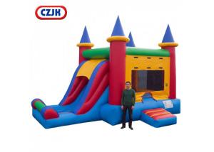 China Removable PVC Triple Play Moonwalk Double Slide Combo 3 Years Warrenty factory