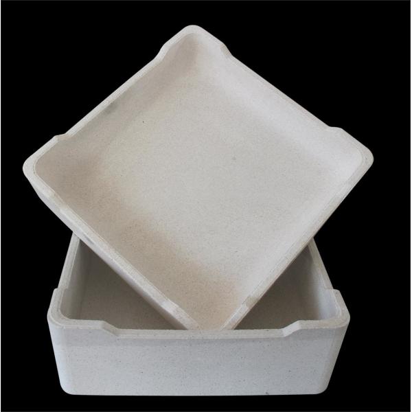 China 1700C High Temperature Kiln Furniture Corundum Mullite Saggar For Industrial Alumina Ceramics factory