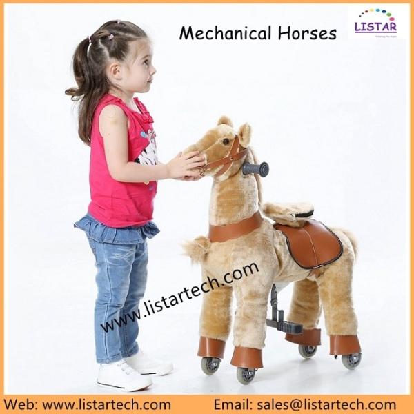 Indoor Kiddy Rides Pony Ride Horse on Toy Walking Animal Horse with High Quality