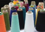 40s / 2 Polyester Ring Spun Yarn , Low Hairiness Polyester Staple Yarn
