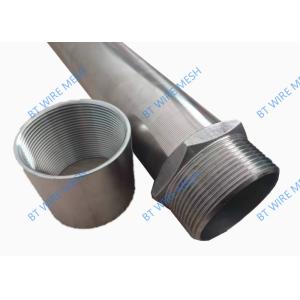 China 304 Ss Thread Joint 0.35mm Slot Johnson Screen Pipe For Water Filter on sale