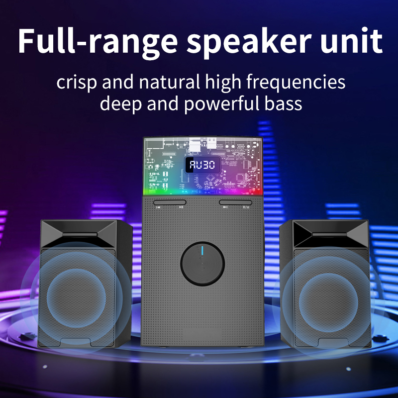 60W PMPO Heavy Bass Wood High Power Sound Active Subwoofer Speaker for Outdoor Events