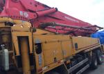Yellow Putzmeister 42m Second Hand Concrete Pump Truck With Isuzu Chassis