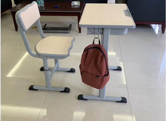 Cold Rolled Steel Student Desk And Chair Set Commercial Furniture Eco - Friendly