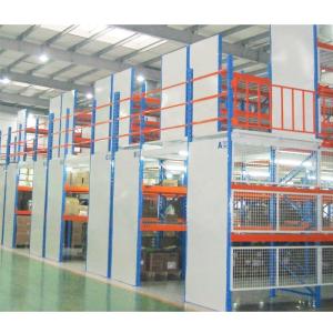 China Multi-Tier Blue Chemical Plant Tools Storage Mezzanine Rack for 300kg/500kg Layer Load factory