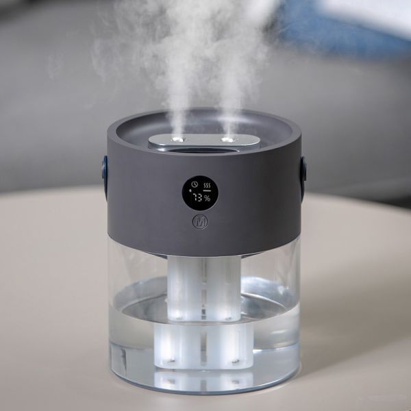 USB Ultrasonic Air Humidifier 2000ml Wireless 4000mAh Rechargeable Portable