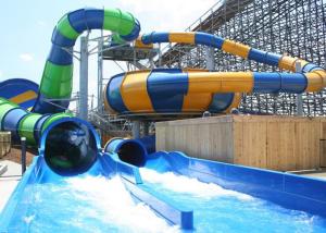 China Custom Construction , Fiberglass Super Bowl Water Slide For Swimming Pool on sale