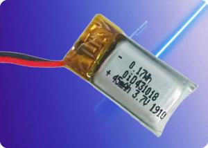 China OiD431018-47 3.7V 47mAh 1.0C Discharge 500 Cycles Lithium Polymer Battery factory