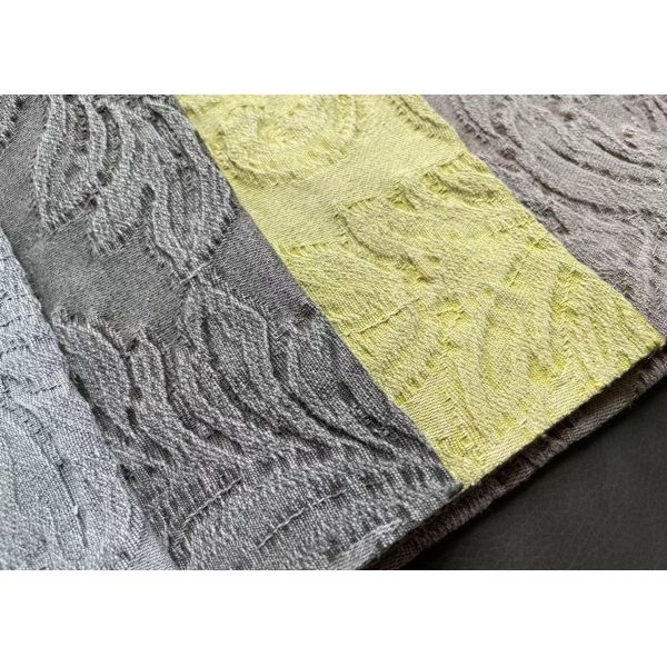 280cm Cotton Linen Jacquard Fabric 100% Polyester Tear Resistant