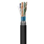 Outdoor PVC+PE SFTP CAT6 Cable 1000FT 23AWG Solid Copper High Speed Ethernet