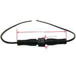 Male Straight M12 Cable For LED Equipment / Medical Device OEM