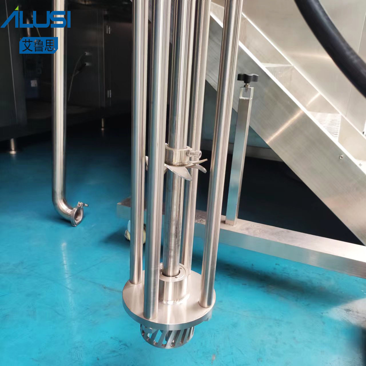 5.5KW Laboratory Equipments Stainless Steel Movable Electric Lifting Homogenizer Mixer