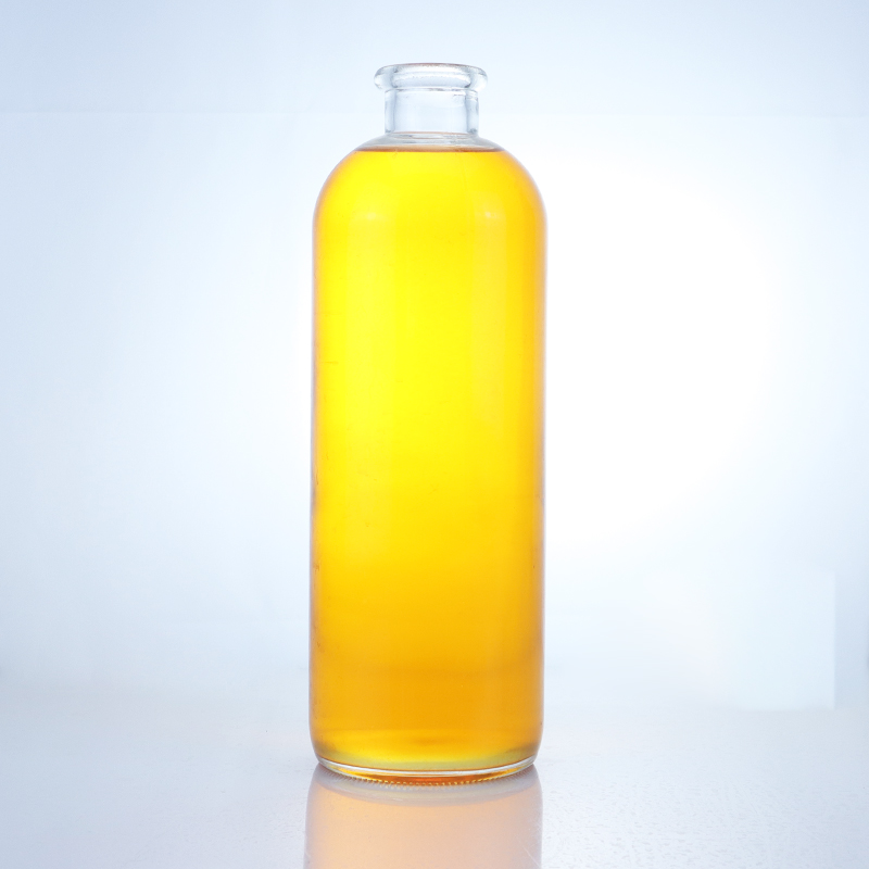 Cork Cap Type Round Shape Glass Bottle for Rum Vodka Whisky Tequila Gin Made