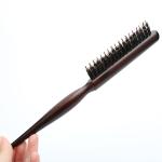 Customer Logo Wooden Teasing Back Salon Hair Brush Comb Hairdressing Styling