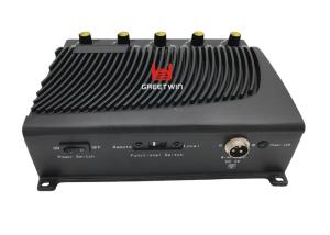 China DC 5V Desktop Portable Cell Phone Wifi Jammer , 12 watt Adjustable 2.4G GPS Signal Jammer factory
