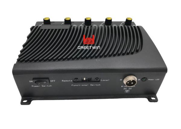 DC 5V Desktop Portable Cell Phone Wifi Jammer , 12 watt Adjustable 2.4G GPS