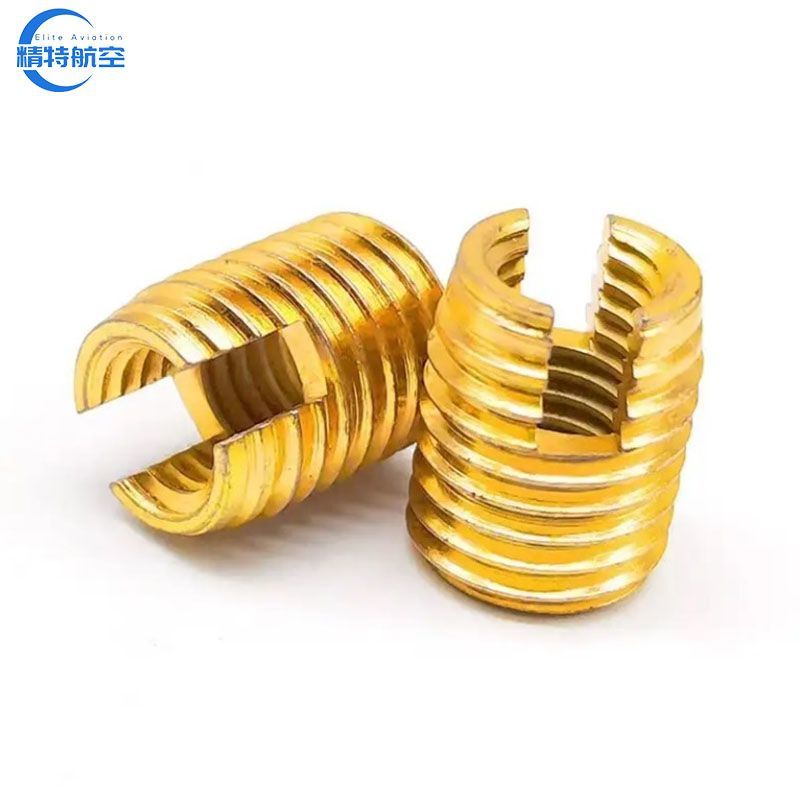 Factory Customized Brass Insert with Cutting Bores Brass Threaded Insert Nut