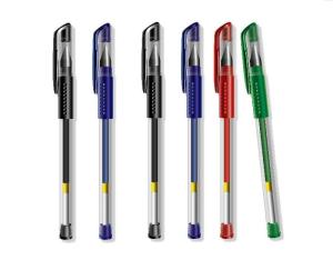 China classical gel ink pen with rubber grip, cheap price, logo can be printed factory