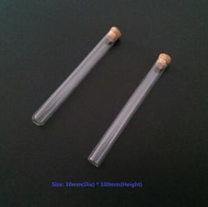 China 10*100mm Test tube with cork top factory