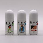 50ml/50cc HDPE White Plastic Roll On Bottle Round Shape for Other Cosmetic