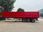 50cbm 80 Tons Tractor Side Dump Semi Trailer 3 Axles Side Tipper Semi Truck