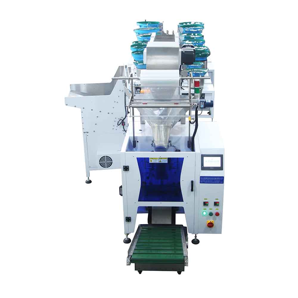 High Quality Small Parts Combination Packing Machine Hardware Screw Nut Washer Nail Counting Sorting Sachet Bagged Machine