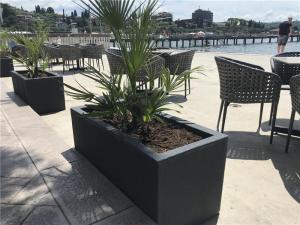 China Square Double Wall Rotomolded Planters Plastic Molding With 300 Shot Peen factory