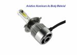Aviation Aluminum H4 Headlight Bulbs , H7 Head light Auto LED Car Light Bulbs