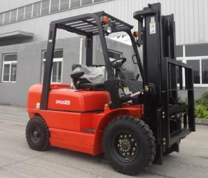 China Triple Free Mast Type Industrial Diesel Forklift Rearview Mirror with Backup Alarm factory